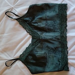 Silk Emerald Green Tank Top